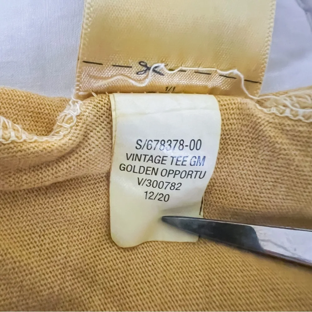 Old Navy Girls Cropped Vintage Crew Neck T-Shirt - Golden, Size XL (14-16)